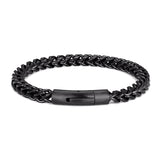 Locomotive Men Punk Rock Bicycle Chain Bracelet