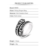 Stainless Steel Punk Vintage Men Ring