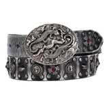 Genuine Leather Metal Rivet Belt