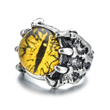 Dragon Claw Evil Eyes Ring