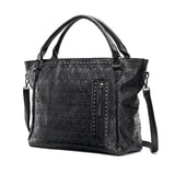 Punk Large Capacity PU Leather Women's Handbag