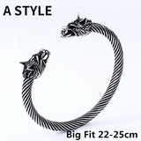 Gothic Wolf Head Adjustable Bracelet