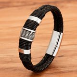 Woven Leather Rope Wrap Men's Leather Bracelets