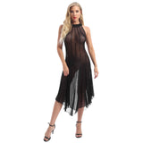 Gothic Sexy See-Through Mesh Dress