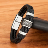 Woven Leather Rope Wrap Men's Leather Bracelets