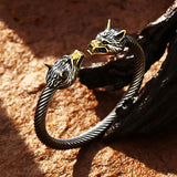 Gothic Wolf Head Adjustable Bracelet