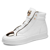 Men Snakeskin High Top Sneakers