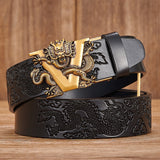 Dragon Cow Skin Genuine Leather Belt