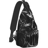 Men Skull Fashion Sling Backpack