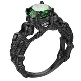 Ghost Evil Skull Skeleton Ring