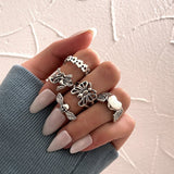 Gothic Skull Finger Rings