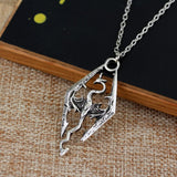 The Elder Scrolls V Dragon Pendant Necklace