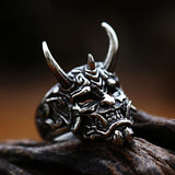 Vintage Prajna Mask Men's Ring