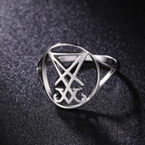 Amulet Demon Symbol Satan Ring