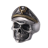 Gothic Men Resizable Skull Ring