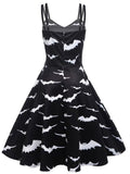 Gothic Bat Printed Summer Tunic