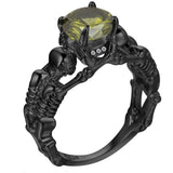 Ghost Evil Skull Skeleton Ring