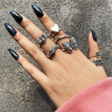 Gothic Skull Finger Rings