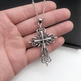 Gothic Style Cross Pendant Necklace