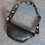 Gothic Skull Accent Women Waist Bag