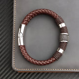 Multilayer Genuine Leather Men Bracelet