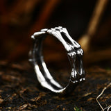 Men Retro Punk Gothic Skeleton Ring