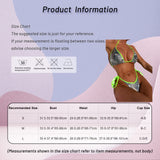 Women Glossy Bikini Swimsuit