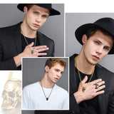 Gothic Skeleton Men Necklace