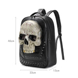 Retro Rivet Skull Backpack