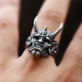 Vintage Prajna Mask Men's Ring