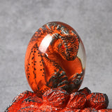 Lava Dragon Egg Statue With Stand