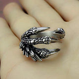 Gothic Dragon Claw Halloween Ring