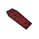 Gothic Red Coffin Shape Carpet