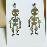 Skeleton Drop Earrings