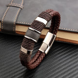 Multilayer Genuine Leather Men Bracelet