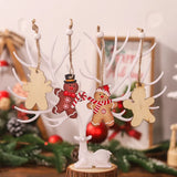 Gingerbread Man Wooden Ornaments