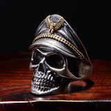 Gothic Men Resizable Skull Ring