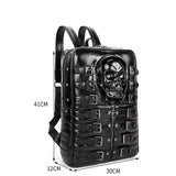 Men Gothic Style Black Travel Backback