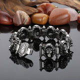 Wolf Head Stainless Steel Bracelet