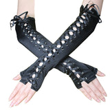 Fingerless Fishnet Lace Party Gloves