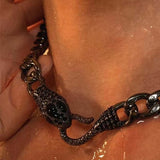 Rock Thick Chain Snake Necklace