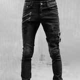 Men Skinny Denim Streetwear Jeans