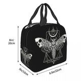 Death Moth Insulated Lunch Bag