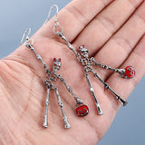 Skeleton Drop Earrings