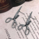 Gothic Scissors Exaggerate Stud Earrings