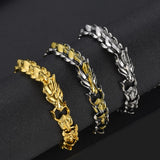 Vintage Men's Hip Hop Punk Dragon Head  Bracelet