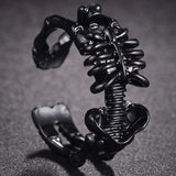 Gothic Hand Skeleton Ring