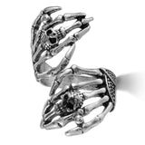 Gothic Hand Skeleton Ring