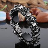 Wolf Head Stainless Steel Bracelet