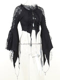 Gothic Flare Sleeve  Women T-Shirt